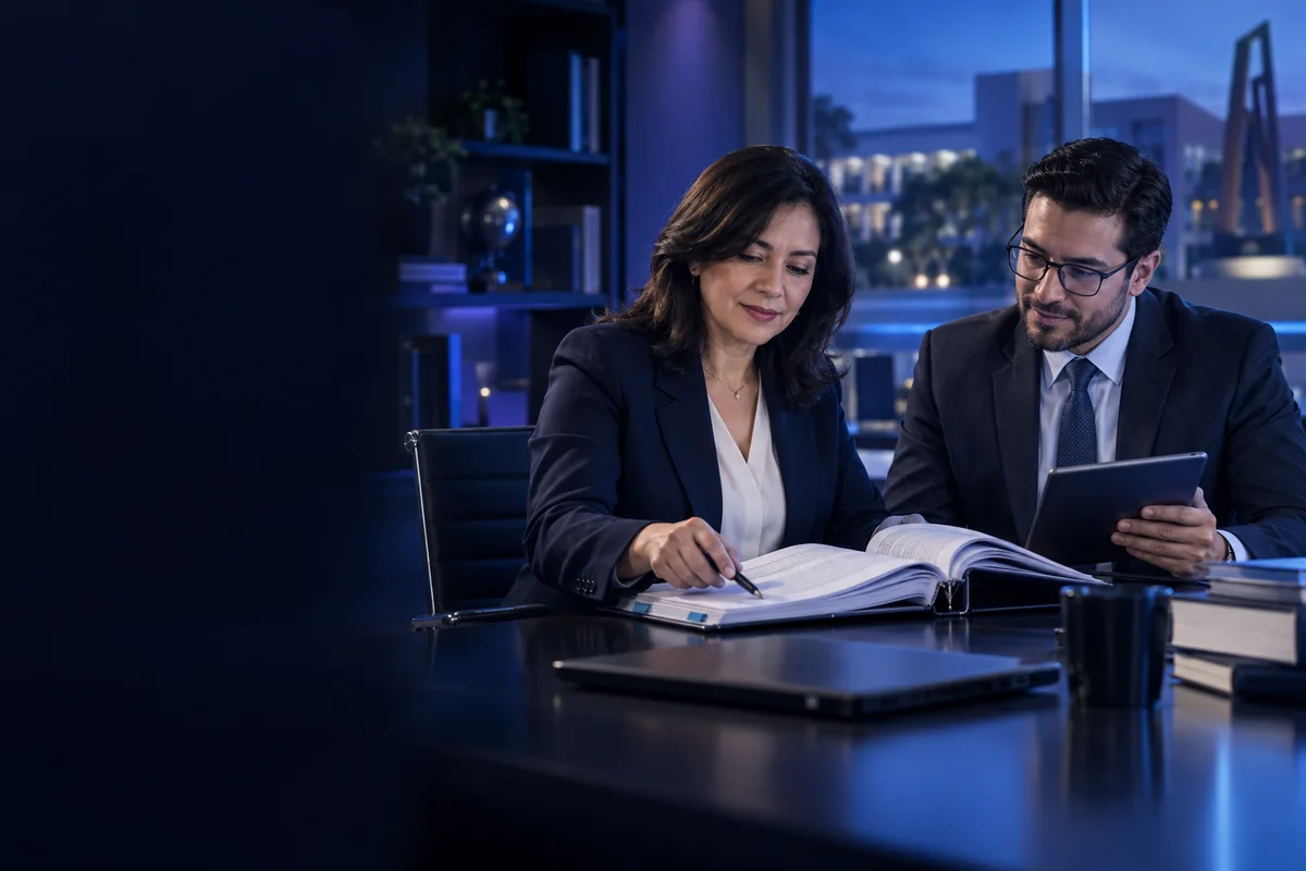 Directora académica y secretario jurídico conectan una norma con responsabilidades institucionales.